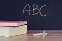 abc books chalk chalkboard